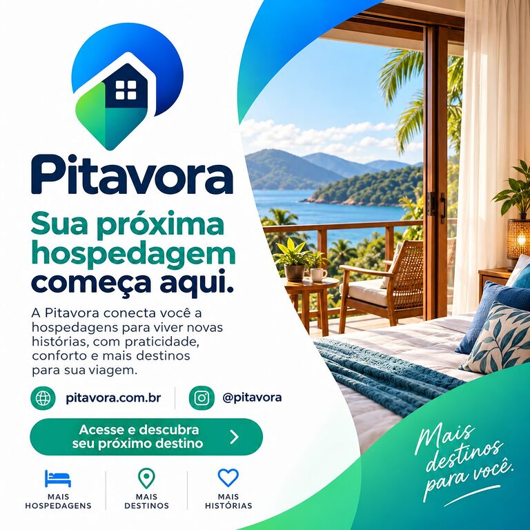 Pitavora aposta em taxas mais baixas para atrair anfitriões e ampliar opções de hospedagem Pitavora menor taxa para anfitriões